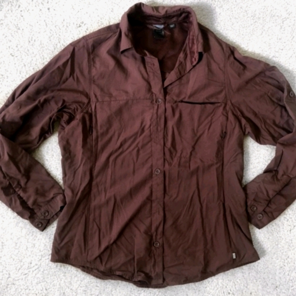 REI Brown Sahara Long Sleeve Hiking Shirt 3X